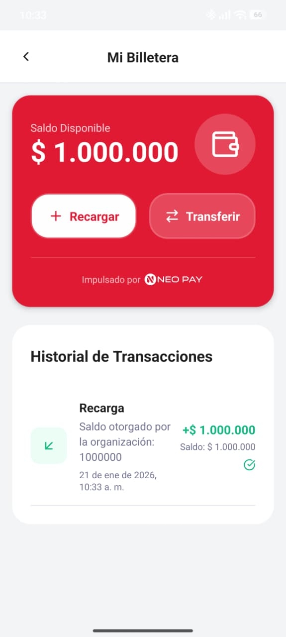 Lumus App - Billetera